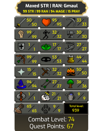 Maxed STR | RAN: Gmaul [Pure - 1 DEF]