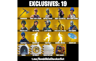 UNIQUE - Royale Knight, Blue Squire  [44 Skins, 160 Vbucks, 39 Axes, 33 Emotes, 43 Gliders and MORE!]