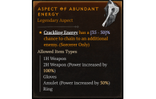 Aspect of Abundant Energy [Max Roll]