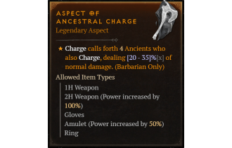 Aspect of Ancestral Charge [Max Roll]