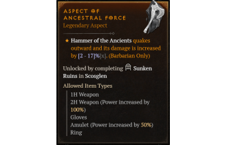 Aspect of Ancestral Force [Max Roll]