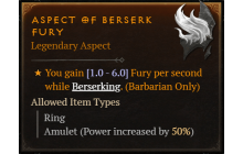 Aspect of Berserk Fury [Max Roll]