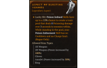 Aspect of Bursting Venoms [Max Roll]