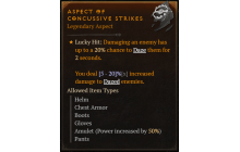 Aspect of Concussive Strikes [Max Roll]