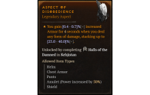 Aspect of Disobedience [Max Roll]