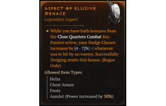 Aspect of Elusive Menace [Max Roll]