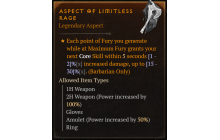 Aspect of Limitless Rage [Max Roll]