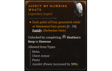 Aspect of Numbing Wrath [Max Roll]