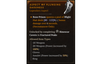 Aspect of Plunging Darkness [Max Roll]