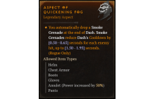 Aspect of Quickening Fog [Max Roll]