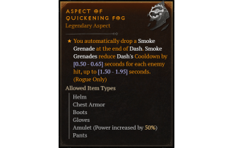 Aspect of Quickening Fog [Max Roll]