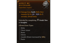 Aspect of Quicksand [Max Roll]