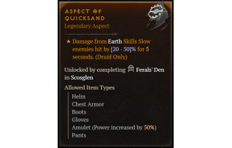 Aspect of Quicksand [Max Roll]