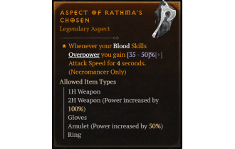 Aspect of Rathma's Chosen [Max Roll]