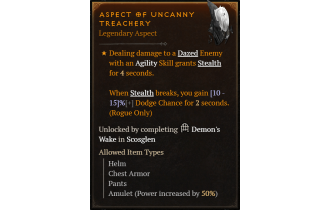 Aspect of Uncanny Treachery [Max Roll]