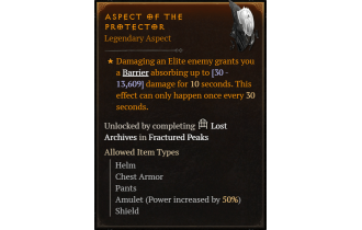 Aspect of the Protector [Max Roll]