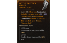 Battle Caster's Aspect [Max Roll]