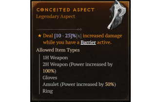 Conceited Aspect [Max Roll]