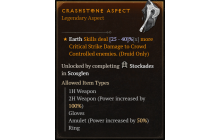 Crashstone Aspect [Max Roll]