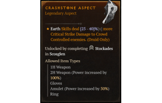 Crashstone Aspect [Max Roll]