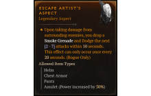 Escape Artist's Aspect [Max Roll]