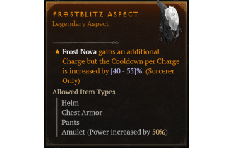 Frostblitz Aspect [Max Roll]