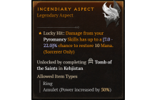 Incendiary Aspect [Max Roll]