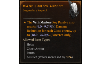 Mage-Lord's Aspect [Max Roll]