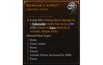 Mangler's Aspect [Max Roll]