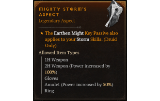 Mighty Storm's Aspect [Max Roll]