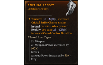 Smiting Aspect [Max Roll]