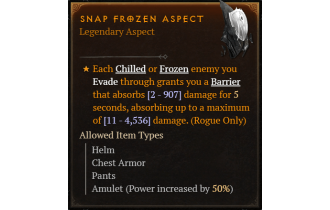 Snap Frozen Aspect [Max Roll]