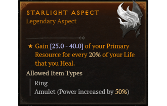 Starlight Aspect [Max Roll]