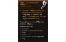 Veteran Brawler's Aspect [Max Roll]