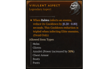 Virulent Aspect [Max Roll]