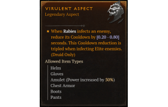 Virulent Aspect [Max Roll]