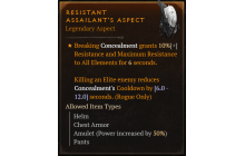 Resistant Assailant's Aspect [Max Roll]