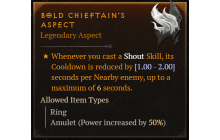 Bold Chieftain's Aspect [Max Roll]