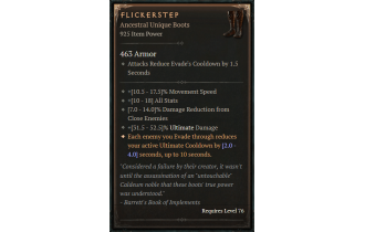 Flickerstep [ ⭐️ Affix: MAX ROLL]