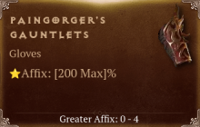 Paingorger's Gauntlets [ ⭐️ Affix: MAX ROLL]