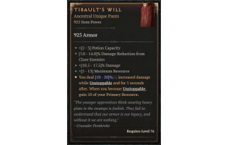 Tibault's Will [ ⭐️ Affix: MAX ROLL]