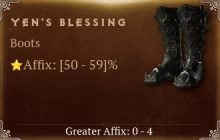 Yen's Blessing [ ⭐️ Affix: HIGH ROLL]