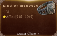 Ring of Mendeln [ ⭐️ Affix: HIGH ROLL]