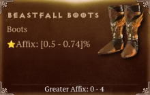 Beastfall Boots [ ⭐️ Affix: HIGH ROLL]