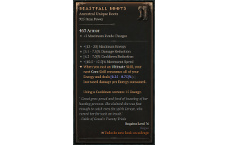 Beastfall Boots [ ⭐️ Affix: HIGH ROLL]