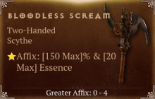 Bloodless Scream [ ⭐️ Affix: MAX ROLL]