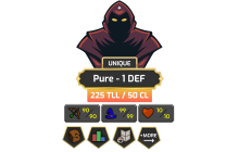 UNIQUE - Pure - 1 DEF | TTL: 225 | CL: 50 [70 STR | 70 RAN + MORE!]