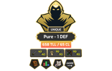 UNIQUE - Pure - 1 DEF | TTL: 658 | CL: 65 [DT  + MORE!]