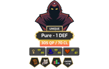 UNIQUE - Pure - 1 DEF | TTL: 305 | CL: 70 [99 STR | 99 MAGE | 87 HP + MORE!]