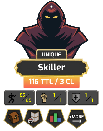 UNIQUE - Skiller | TTL: 116 [85 AGIL | Lv3 Skiller + MORE!]